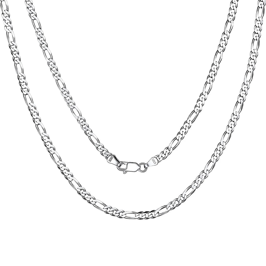 Italian S925 Sterling Silver 3mm Figaro Chain Necklace – Unisex Jewelry Gift for Men &amp; Women, Ideal for Birthdays, Anniversaries &amp; Special Occasions