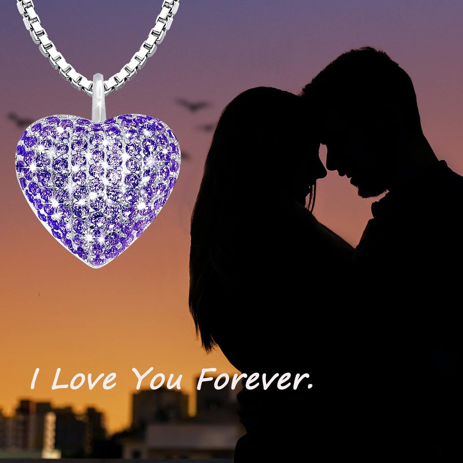 925 Sterling Silver Cremation Necklace – CZ Heart Urn Pendant Memorial Jewelry for Pet or Human Ashes, Gift for Women