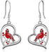 Cardinal Dangle Earrings – Sterling Silver Animal Jewelry Gift for Women