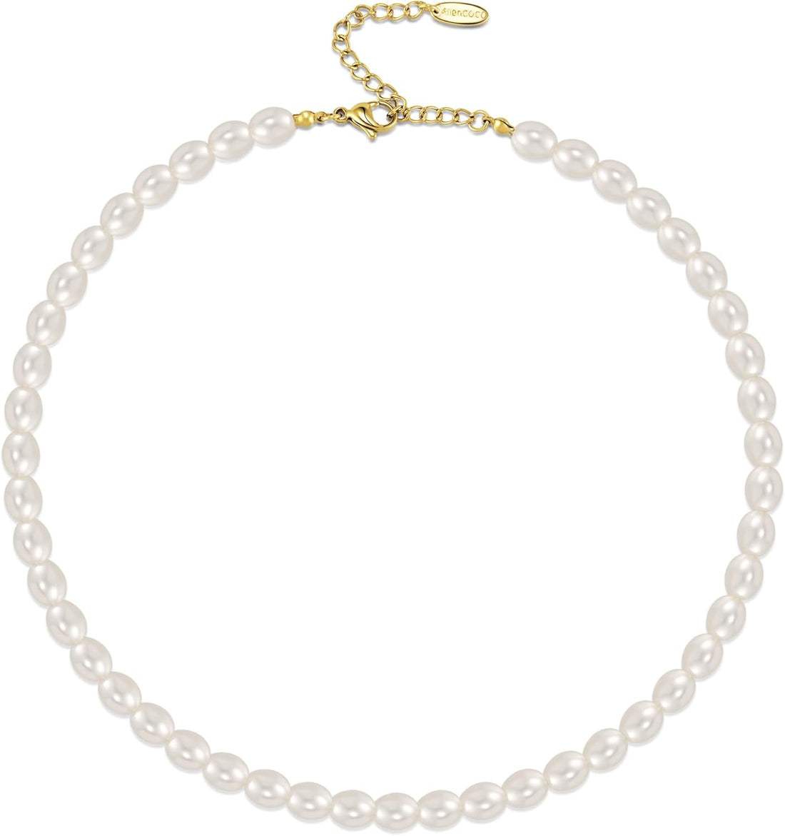 Pearl Choker Necklace for Women – Dainty Handmade Strands with Adjustable Chain, Vintage Jewelry