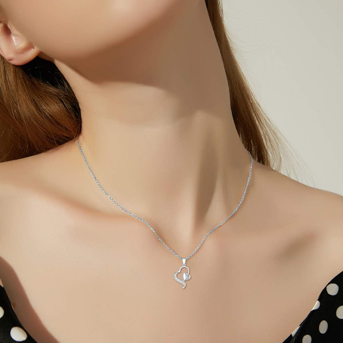 14K Gold Diamond Heart Pendant Necklace – 0.1 Ct Fine Jewelry for Women, Anniversary &amp; Love Gift, 16–18 Inch