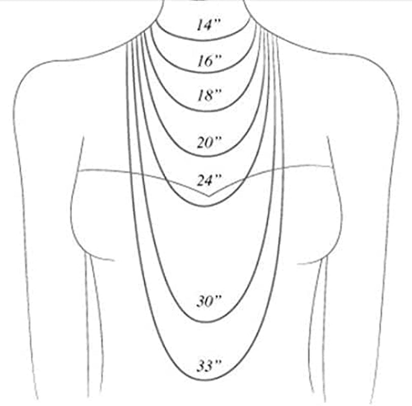 Pori Jewelry Sterling Silver Paperclip Chain Necklaces – Multiple Sizes &amp; Lengths (16&quot; to 36&quot;)