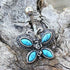 Butterfly Navel Ring – Turquoise Belly Button Jewelry, Antique Black Plated Stainless Steel