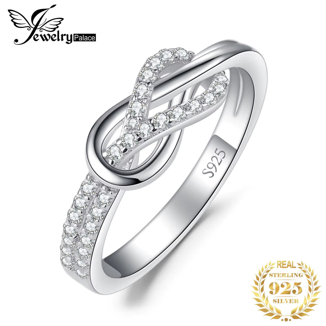 New Arrival Infinity Love Knot Gemstone Ring – 925 Sterling Silver Statement Jewelry for Women