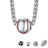 Baseball Necklace – 3D Ball Pendant Necklace for Men | Stainless Steel Sports Jewelry for Fans & Players | Gift for Baseball Lovers