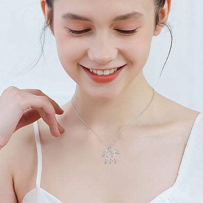 Turtle Necklace for Women – 925 Sterling Silver Jewelry Gift for Mom, Grandma, or Loved Ones