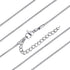 1.0mm Thin Stainless Steel Snake Chain Necklace – Silver Tone, Lobster Clasp, 18"–30" Unisex Jewelry Gift for Men & Women