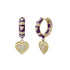 Peace and Dove Heart Earrings – Symbolic Studs for Women & Girls | Elegant Inspirational Jewelry