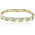 Gold Tone 1/2 Ct Diamond X & Heart Bracelet for Women – Romantic Sparkle