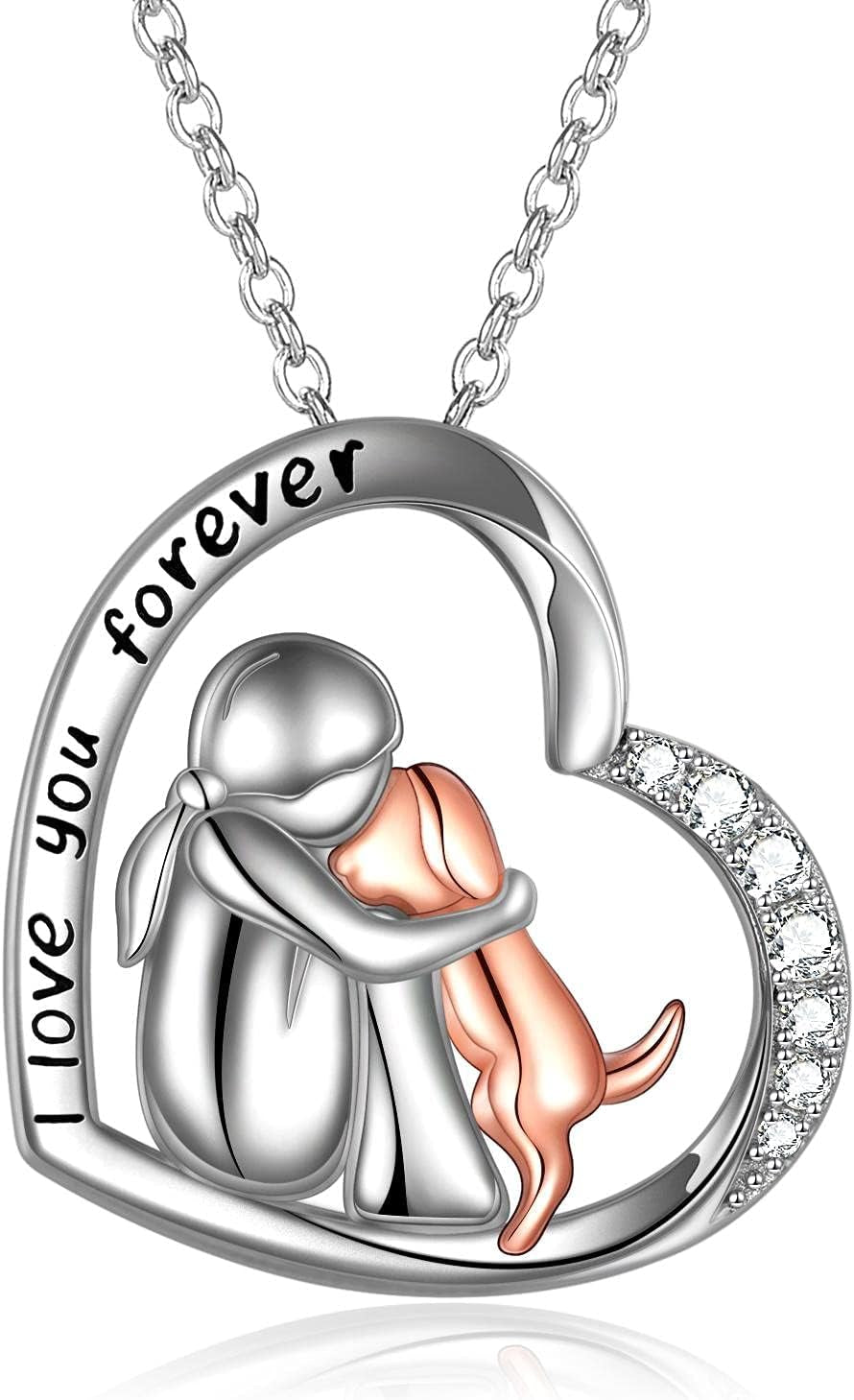 Sterling Silver Dog Pendant Necklace – Keepsake Memorial Jewelry for Dog Lovers