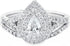 1 Carat Moissanite Bridal Set – Platinum Plated 925 Sterling Silver Engagement Rings for Women | Sparkling Moissanite Wedding Ring Set