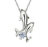 Ginger Lyne Dolphins Pendant Necklace for Women – Sterling Silver with Cubic Zirconia