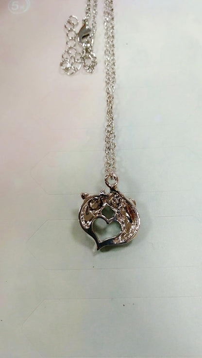 Crystal Animal Double Flying Pig Pendant Necklace – Gold-Plated Charm