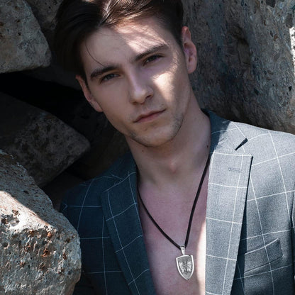 Saint Necklace Sterling Silver 925 – Protection Jewelry Pendant for Men &amp; Women