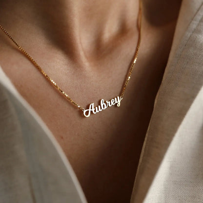 Name Necklace – Custom Personalized Name Pendant | Elegant &amp; Meaningful Jewelry Gift for Women