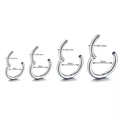 Rebel Edge Piercing Set – Bold Steel for Unapologetic Style