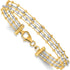 14K Two-Tone JBSP’s Beaded Multi-Strand Wire Bangle Bracelet – Made in Italy | Elegant Gold Jewelry for Women