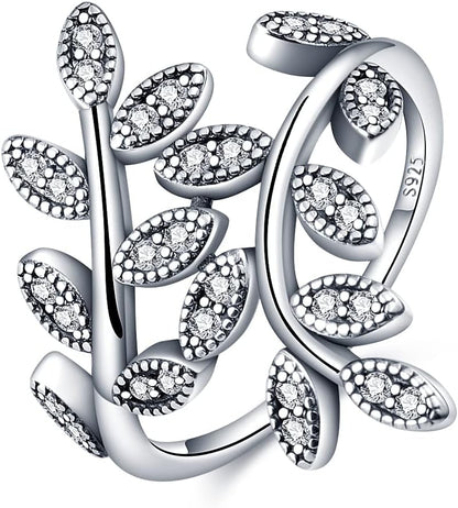925 Sterling Silver Infinity Cubic Zirconia Eternity Ring – Classic Promise, Anniversary, Engagement Band for Women 