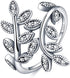 925 Sterling Silver Infinity Cubic Zirconia Eternity Ring – Classic Promise, Anniversary, Engagement Band for Women 