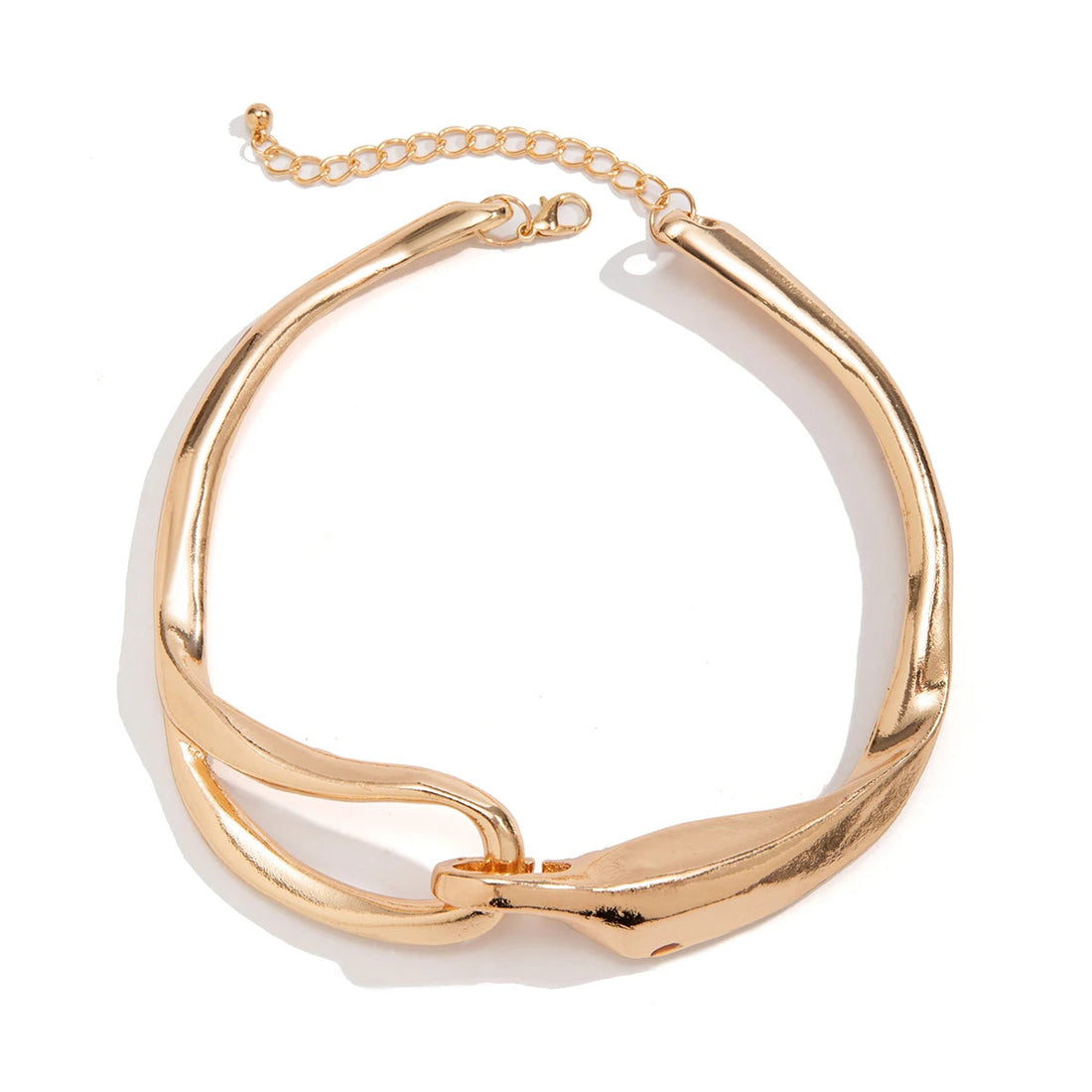 Rebel Luxe Thick Chain Choker – Bold Exaggerated Heavy Metal Statement Necklace