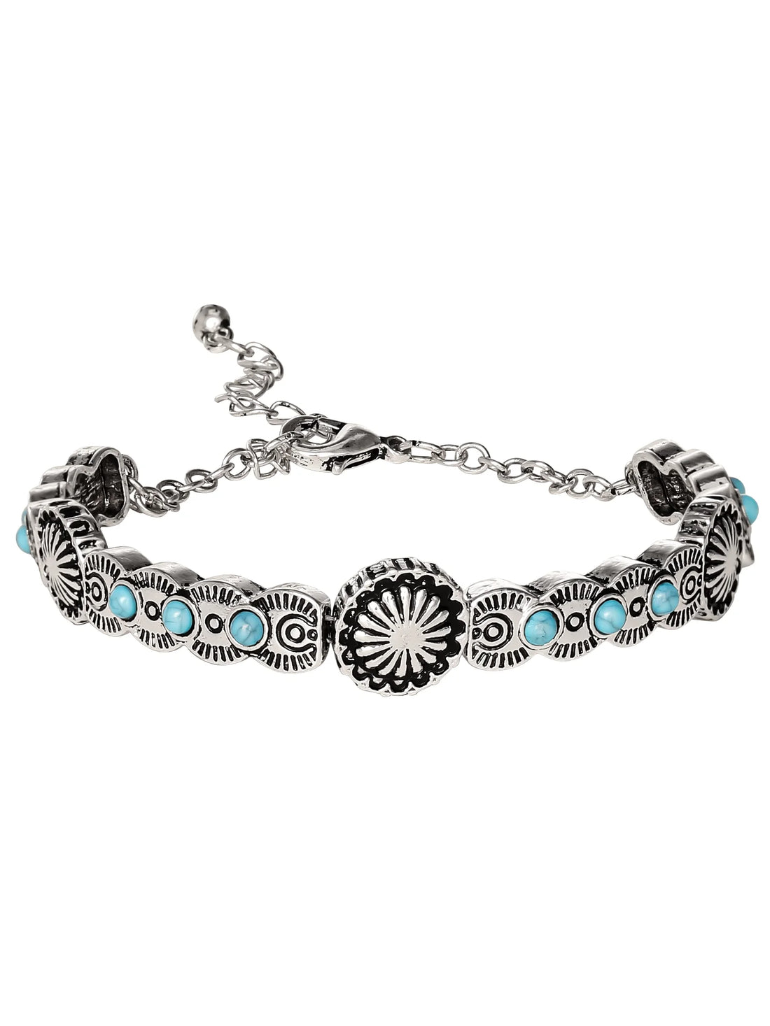 Turquoise Stone Bracelet – Natural Healing Gemstone Jewelry