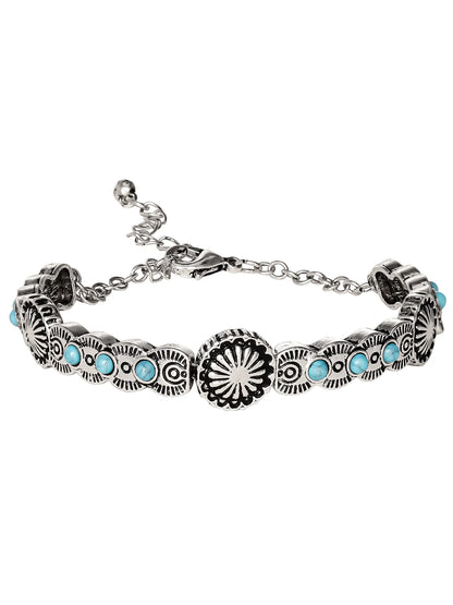 Turquoise Stone Bracelet – Natural Healing Gemstone Jewelry
