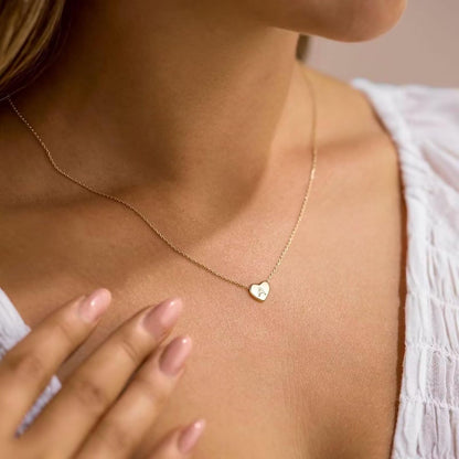 Heart Initial Necklaces for Women &amp; Girls – 14K Gold Filled: