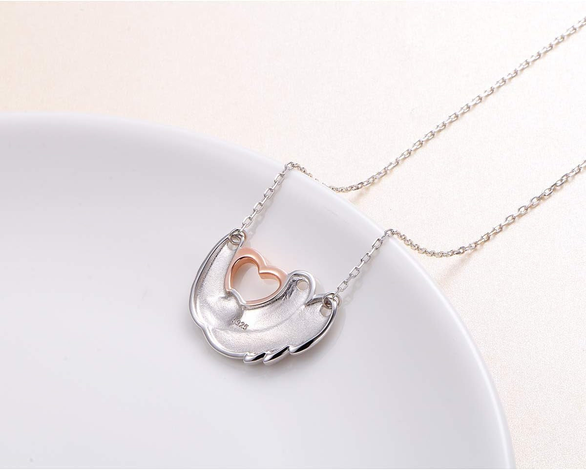 925 Sterling Silver Cute Animal Sloth Jewelry Set – Heart Earrings, Bracelet, Ring &amp; Pendant Necklace Gift for Women &amp; Teens