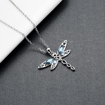 🐉 Sterling Silver Dragonfly Necklace for Women