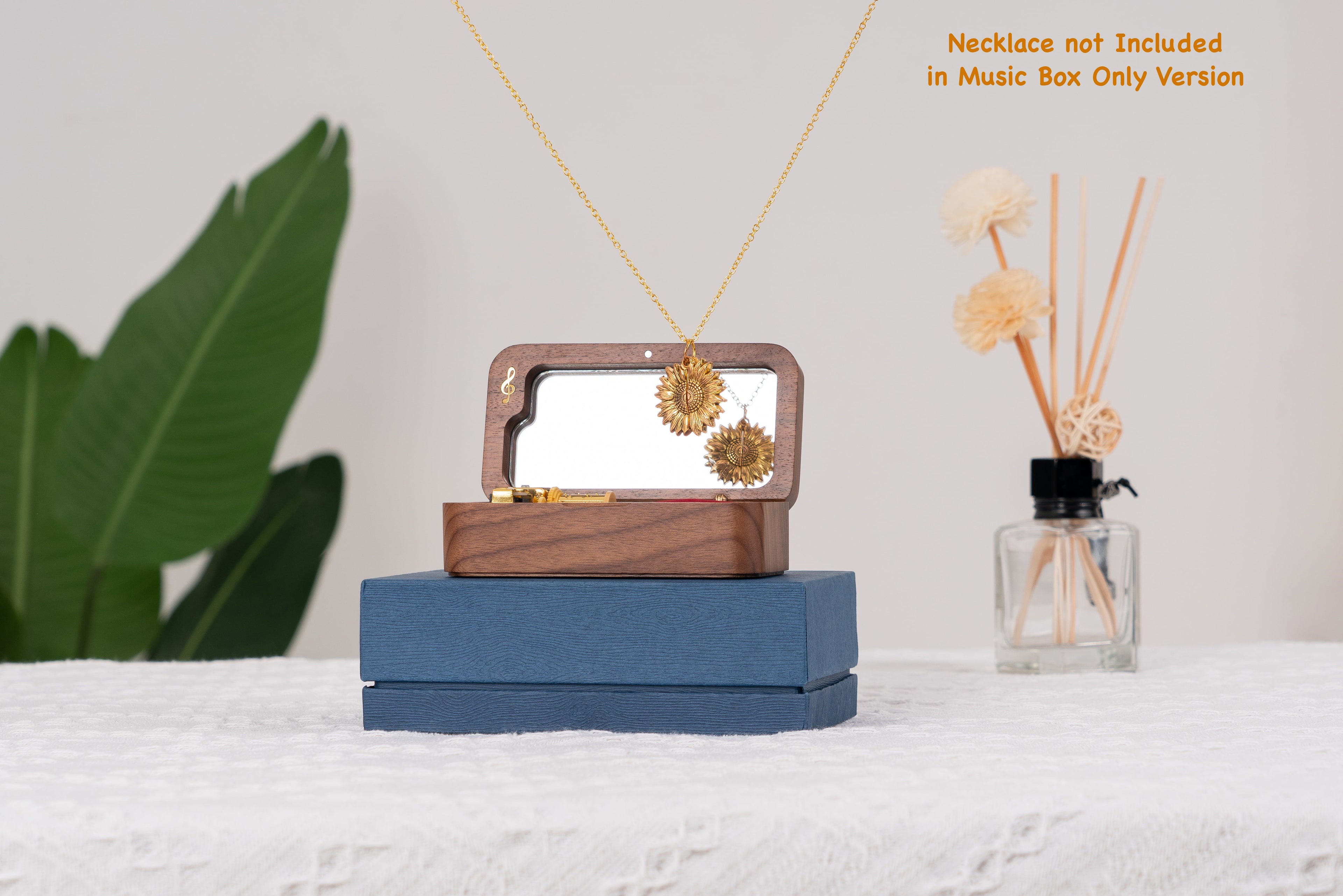 You Are My Sunshine Music Box – Walnut Wood Gift for Women, Moms, Daughters, Wives &amp; Sisters