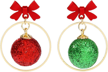 🎄 Christmas Earrings for Women – Festive Holiday Jewelry Collection (Christmas Ball, Tree, Green Leaf &amp; Knit Designs)