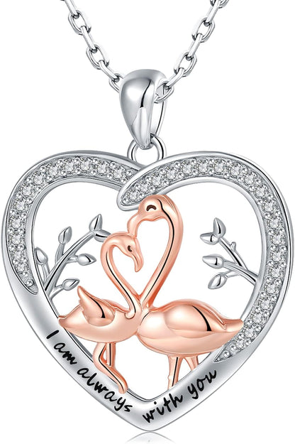 Women’s Animal Necklace Gift Collection – Rabbit, Wolf, Sloth, Flamingo, Ladybug, Mermaid, Butterfly &amp; Unicorn Jewelry for Women, Teens &amp; Boys