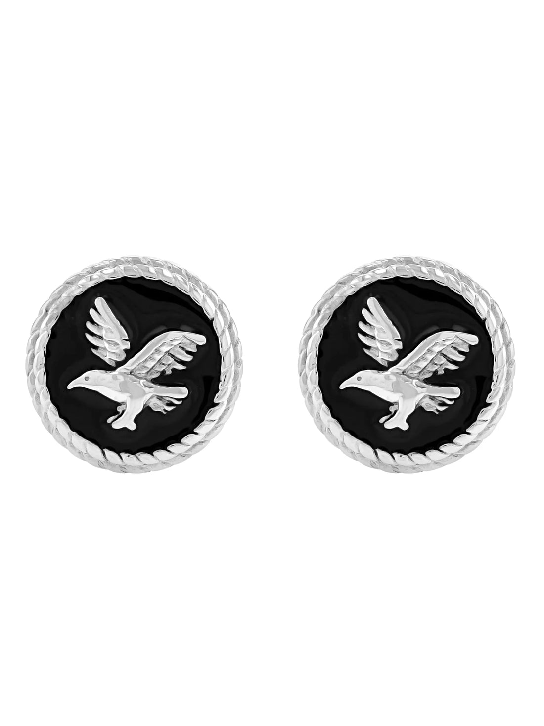 Men’s Two-Tone Eagle Cuff Links – Stainless Steel