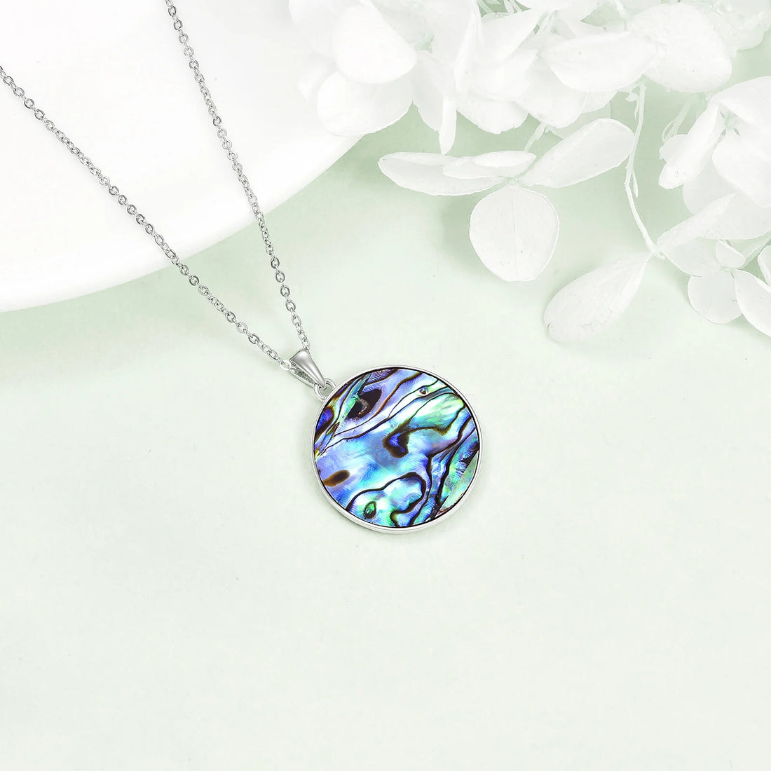 🐼 Tree of Life Panda Necklace – 925 Sterling Silver Abalone Shell Pendant Jewelry for Women &amp; Girls
