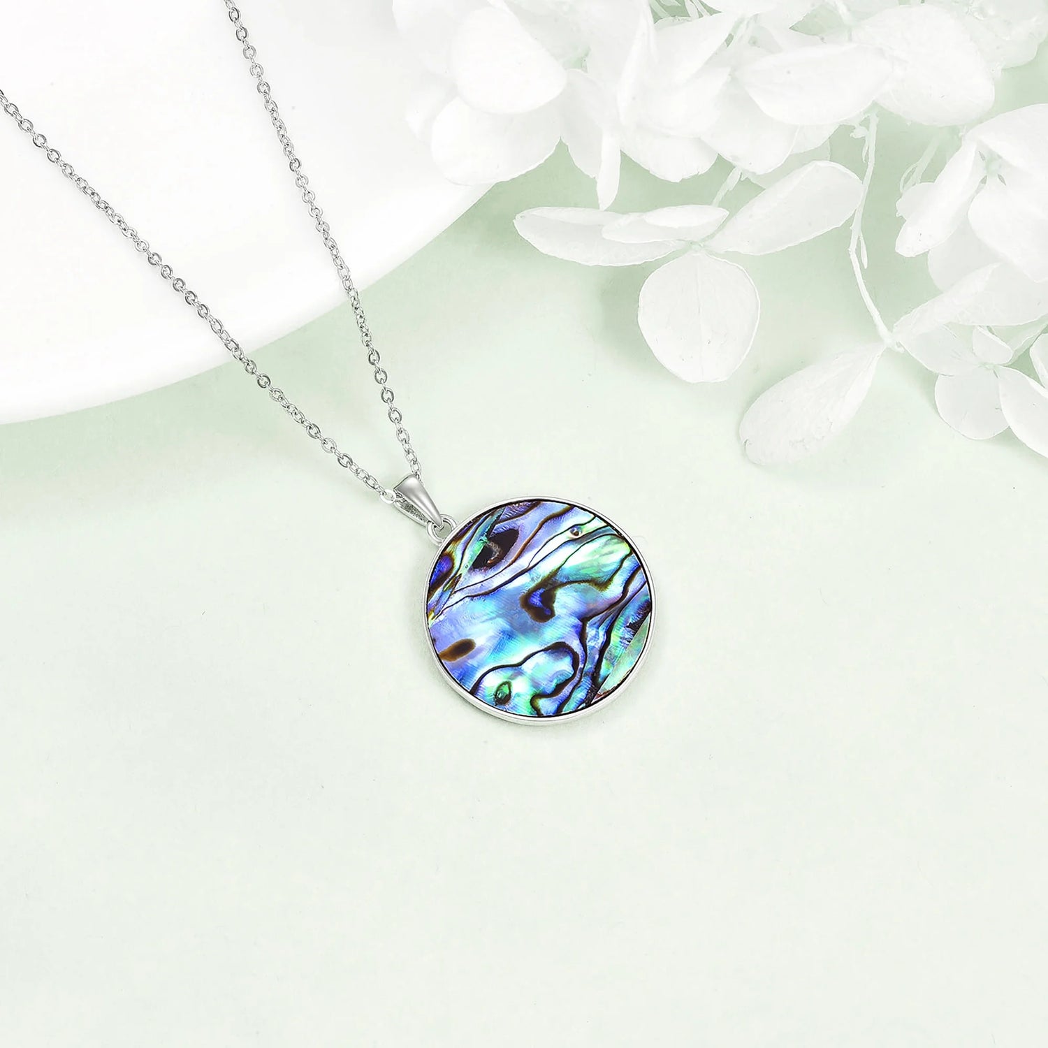 🐼 Tree of Life Panda Necklace – 925 Sterling Silver Abalone Shell Pendant Jewelry for Women &amp; Girls