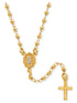 14K Gold Plated Sterling Silver Beaded Rosary Necklace for Girls – Faith Jewelry Gift