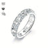 💎 3.7 Carat Moissanite Eternity Ring – Unisex S925 Sterling Silver T-Ring