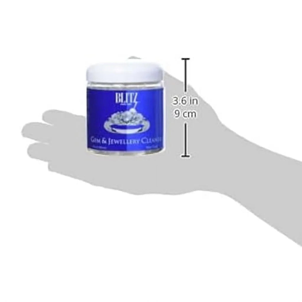 Gem &amp; Jewelry Cleaner with Basket &amp; Brush -  8 Fluid Ounces