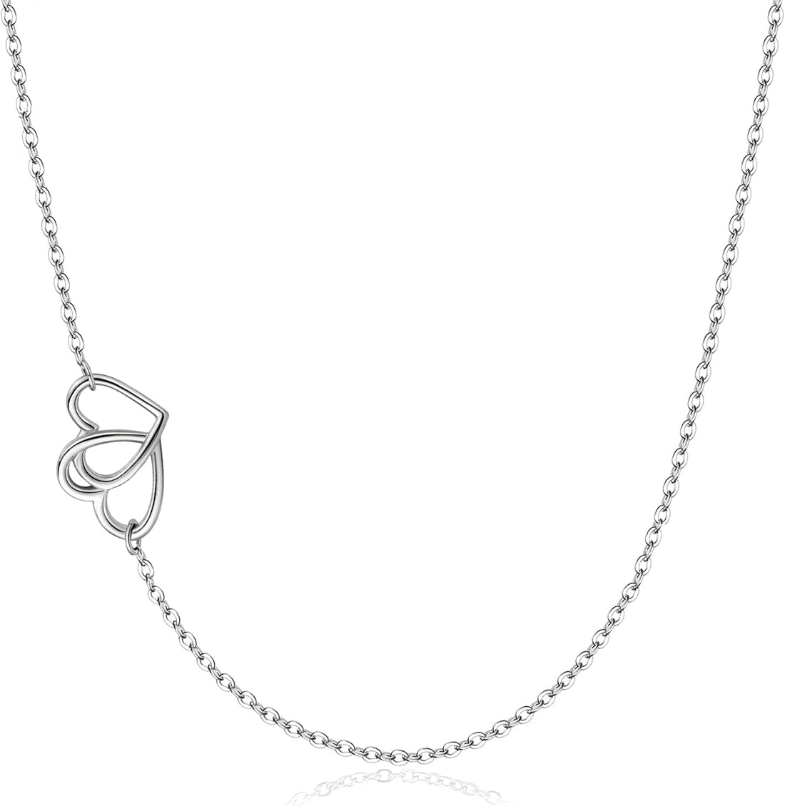✝️ 925 Sterling Silver Sideways Cross Necklace for Women | Created Opal | 18&quot; + 2&quot; Extender