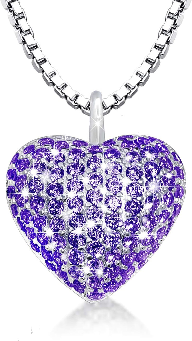 925 Sterling Silver Cremation Necklace – CZ Heart Urn Pendant Memorial Jewelry for Pet or Human Ashes, Gift for Women