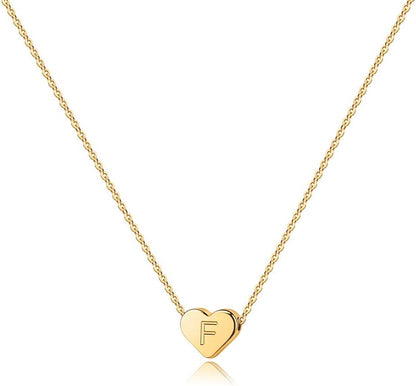 Heart Initial Necklaces for Women &amp; Girls – 14K Gold Filled:
