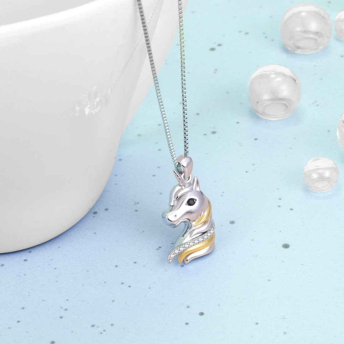 Sterling Silver Pendant Necklaces for Women – Unicorn, Dinosaur &amp; Flamingo Jewelry Gift Collection