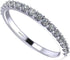 Wedding Band with Cubic Zirconia – 925 Sterling Silver, 10K & 14K Gold Half Eternity Stackable Anniversary Ring, Sizes 4-12