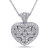 Women’s Diamond Sterling Silver Necklace – Elegant Sparkling Pendant Jewelry
