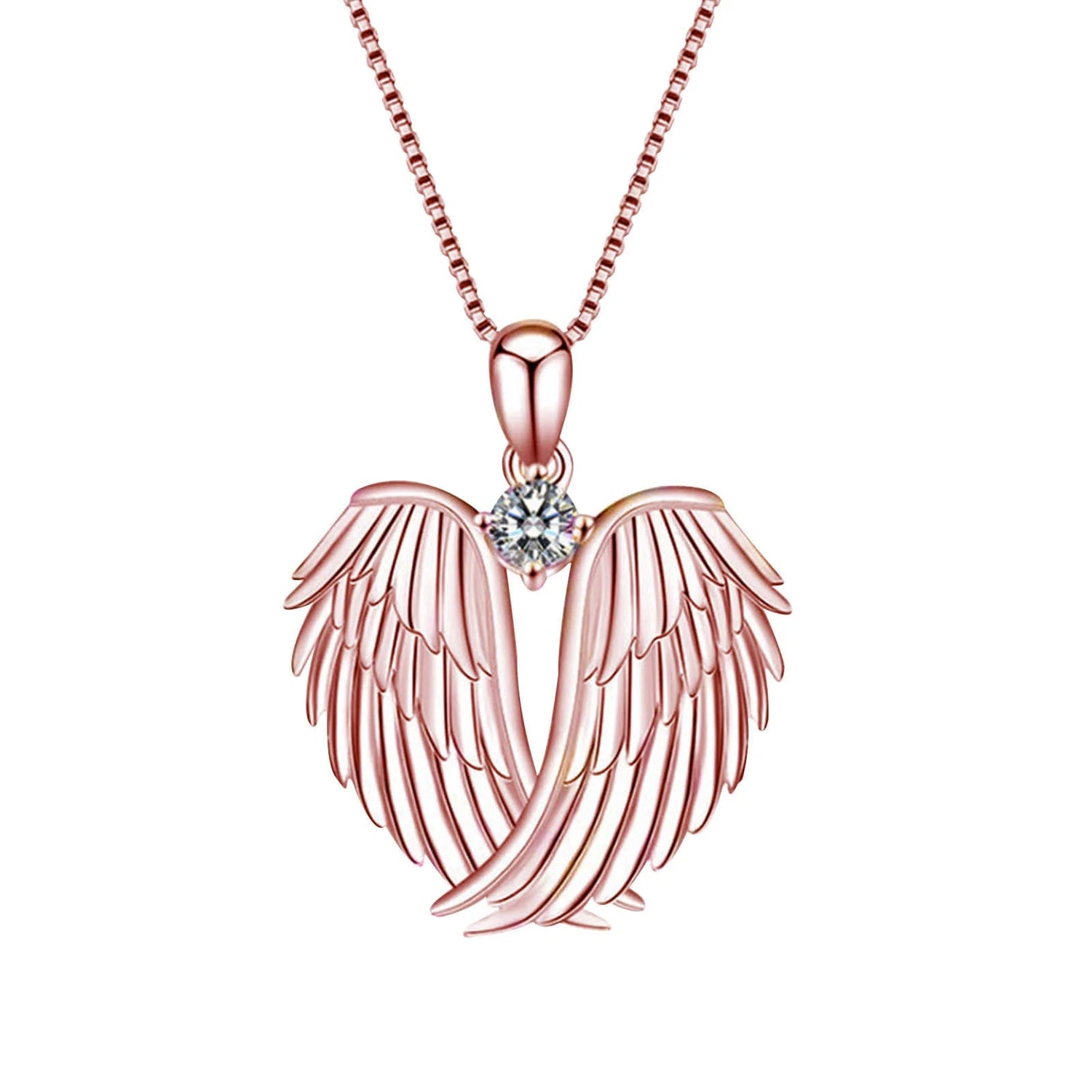 Clearance! Angel Wings Necklace for Women – 925 Sterling Silver Guardian Pendant with Birthstone – Meaningful Gift Jewelry