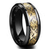 Celtic Dragon Band Ring – Bold Gold-Plated Stainless Steel for Men & Women