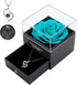🌹 Preserved Real Rose in Box with Heart Necklace Gift Set Handmade Eternal Rose Gift for Wife, Mom, Girlfriend, or Her – Perfect for Birthday, Anniversary, or Wedding