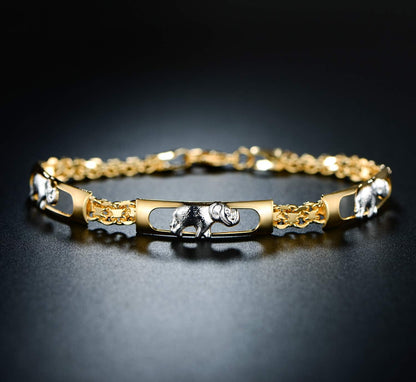 18K Gold Plated Elephant Bracelet – Elegant Elephant Jewelry &amp; Gifts for Women