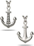 Men’s Stainless Steel Small Anchor Necklace – Nautical Jewelry for Sailing Enthusiasts