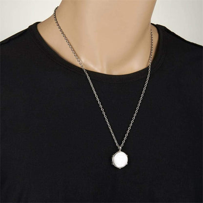 Rock Drum Necklace for Men – Stainless Steel Drumstick Pendant, Perfect Drummer Gift